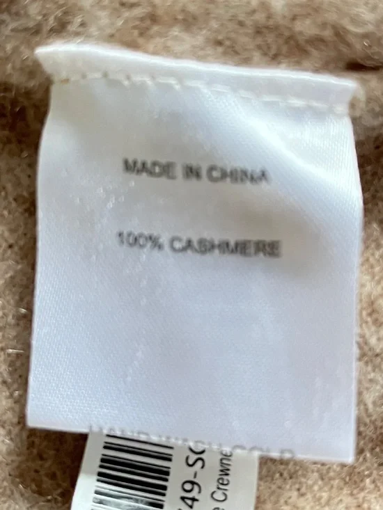 Quince Mongolian Cashmere Crewneck Sweater Sz S Oatmeal Cozy Luxury Shrunken Fit - Picture 9 of 11